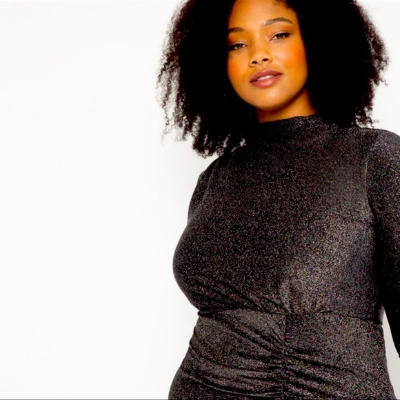 Eloquii Stunning Stretch Glitter Dress - Picture 9 of 9